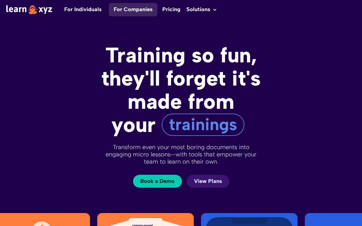 Learn website preview