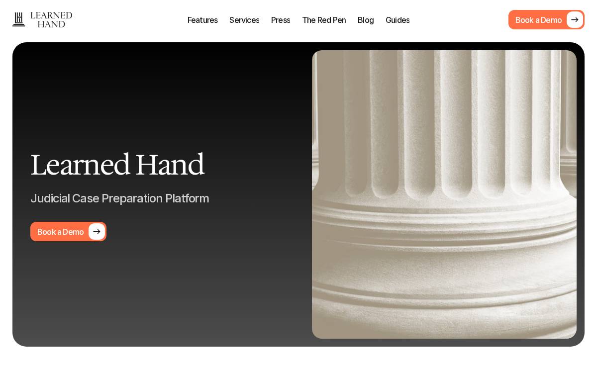 Learned Hand website preview
