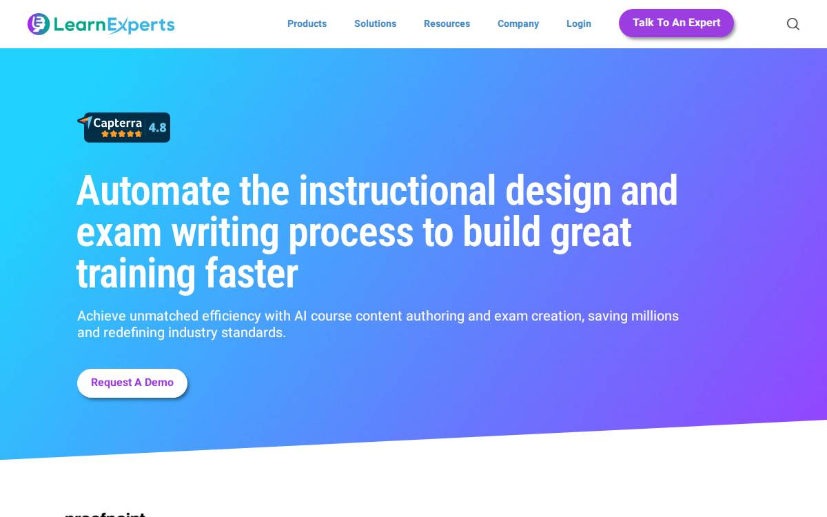 Learn Experts website preview