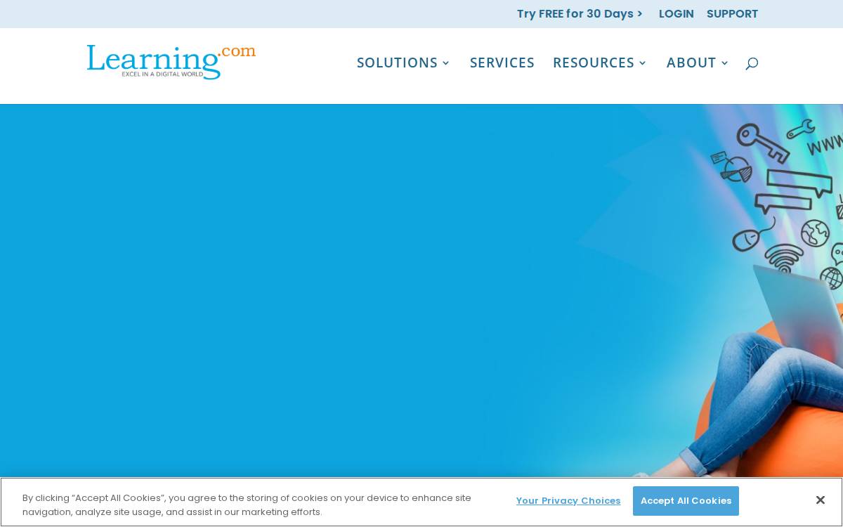 Learning.com Current All website preview