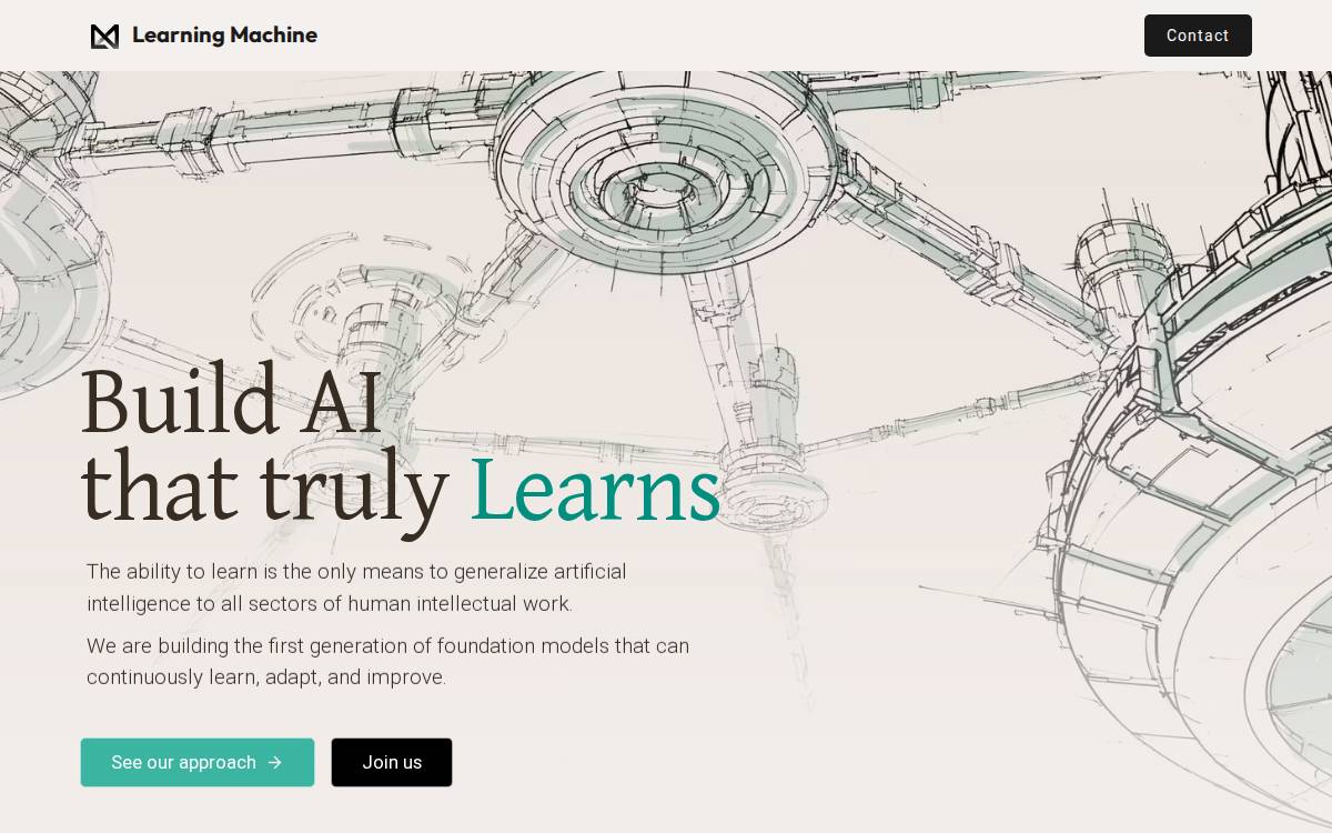 Learning Machine website preview