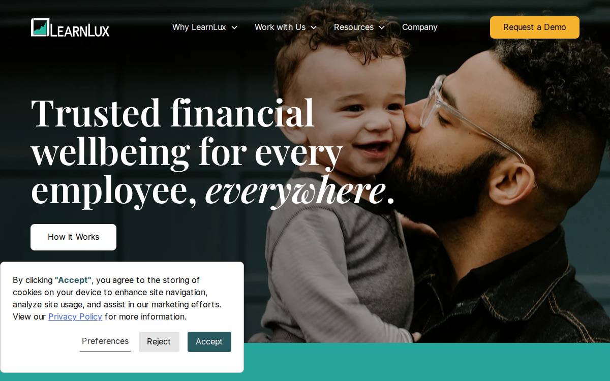 Learnlux website preview