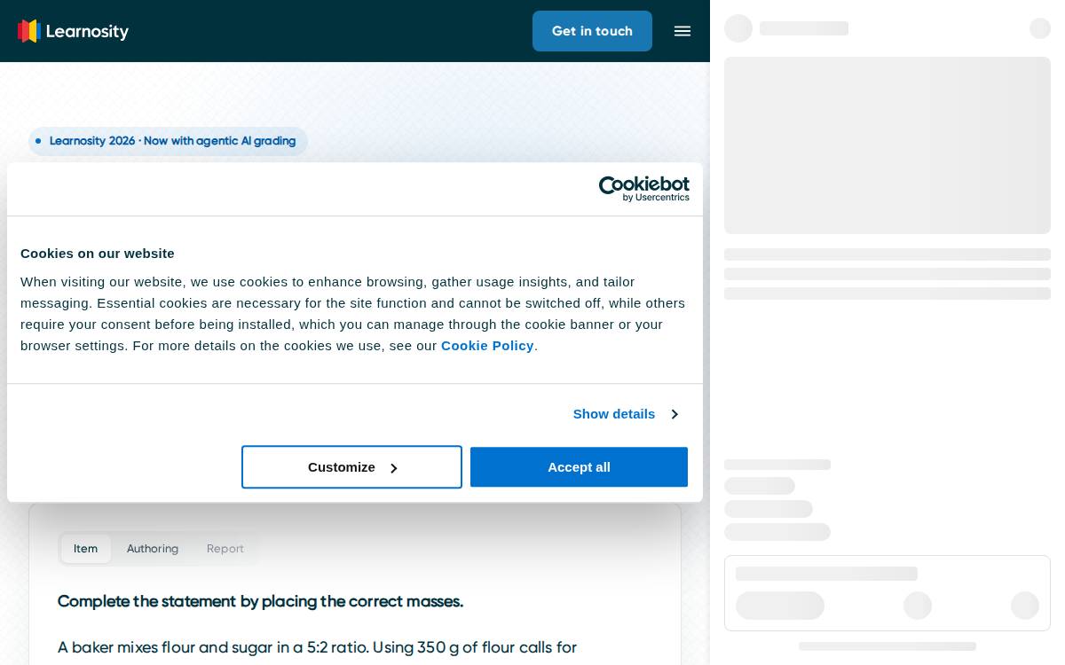 Learnosity website preview