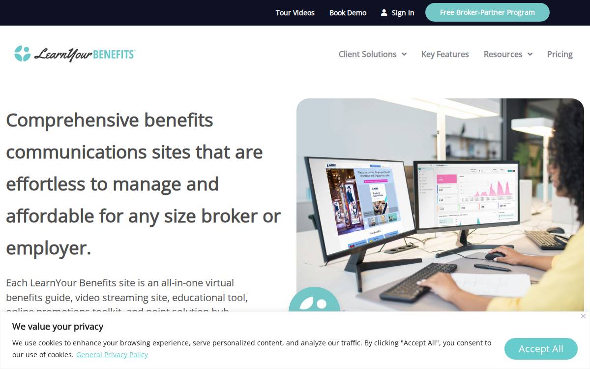 Learnyourbenefits website preview