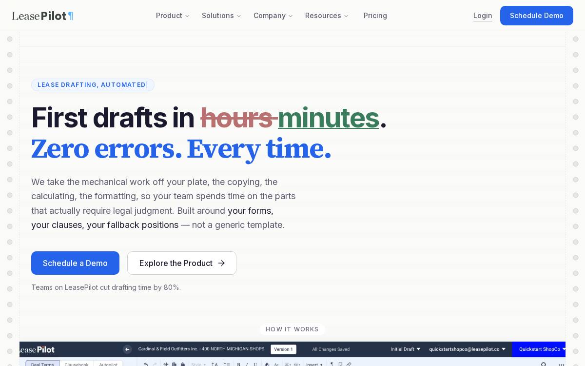 Leasepilot website preview