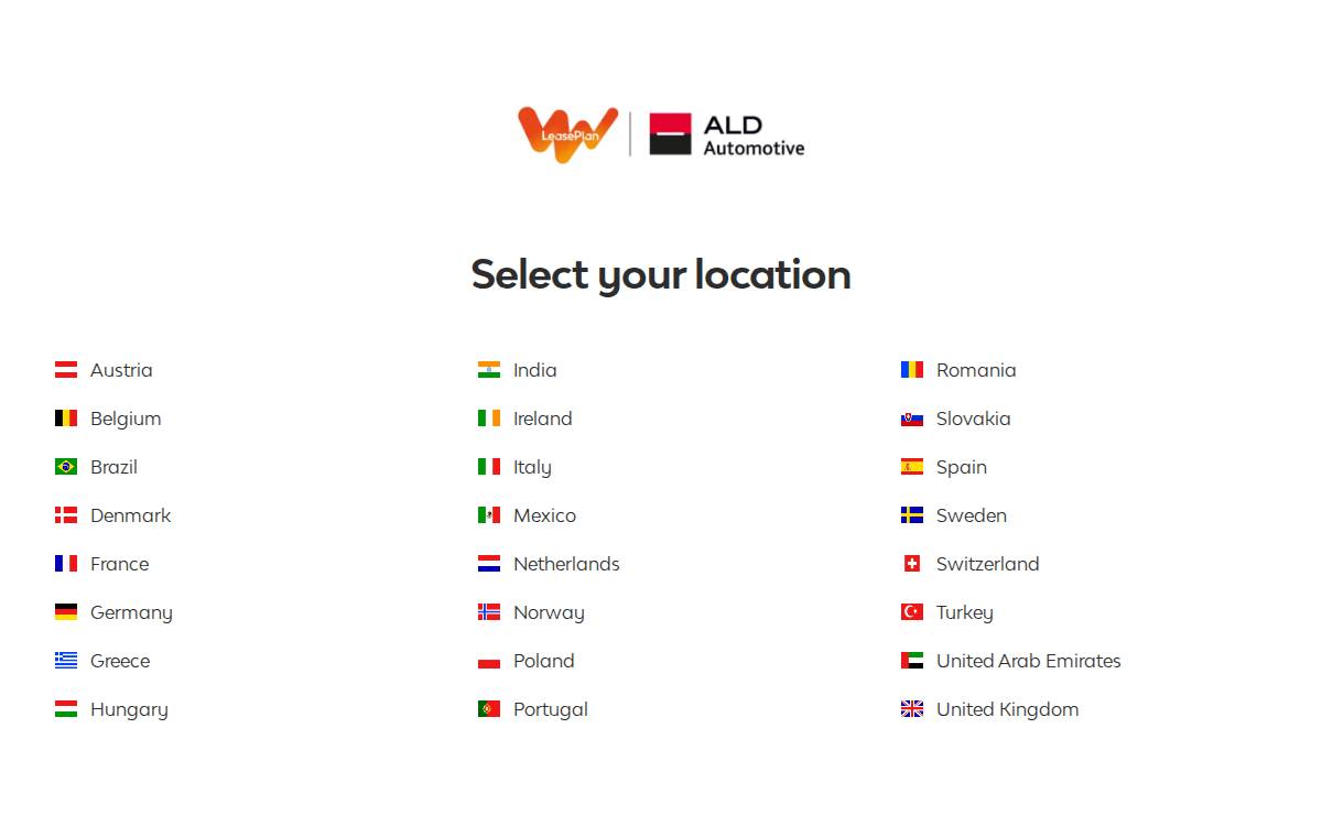 Leaseplan website preview