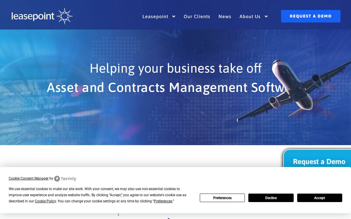 Leasepoint website preview
