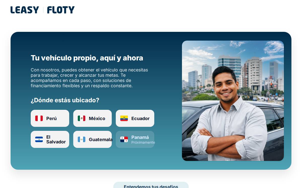 Leasy website preview