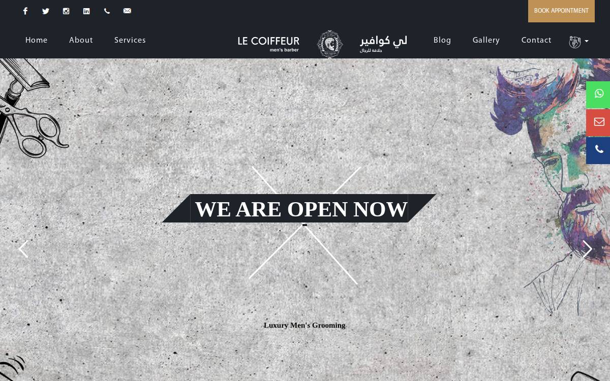 Lecoiffeur Salon website preview