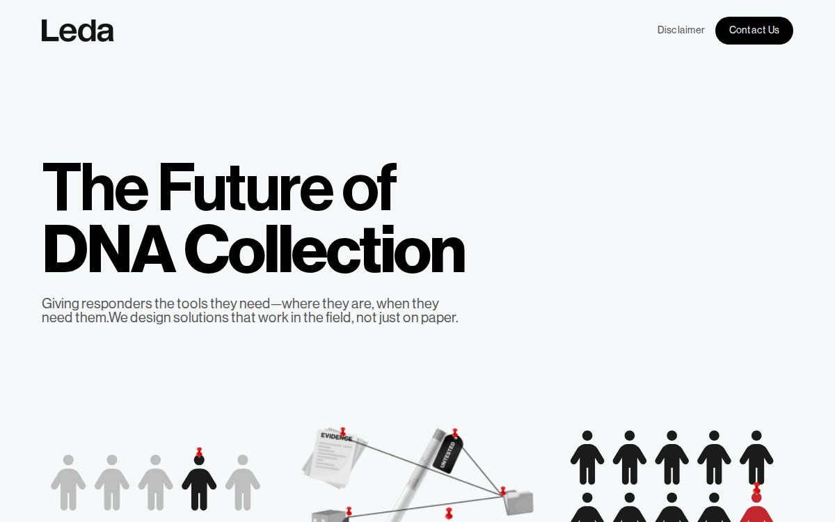 Leda website preview