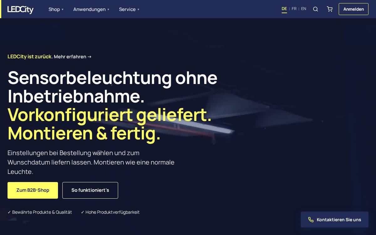 LEDCity website preview