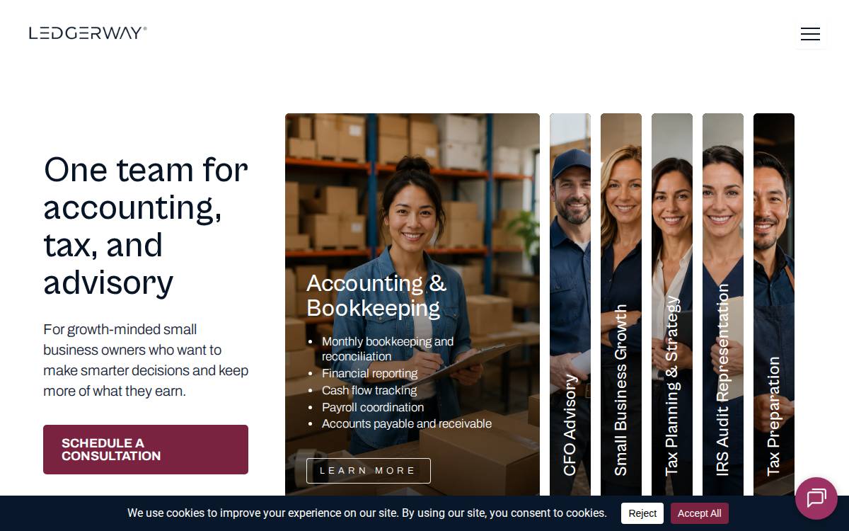 LedgerWay website preview