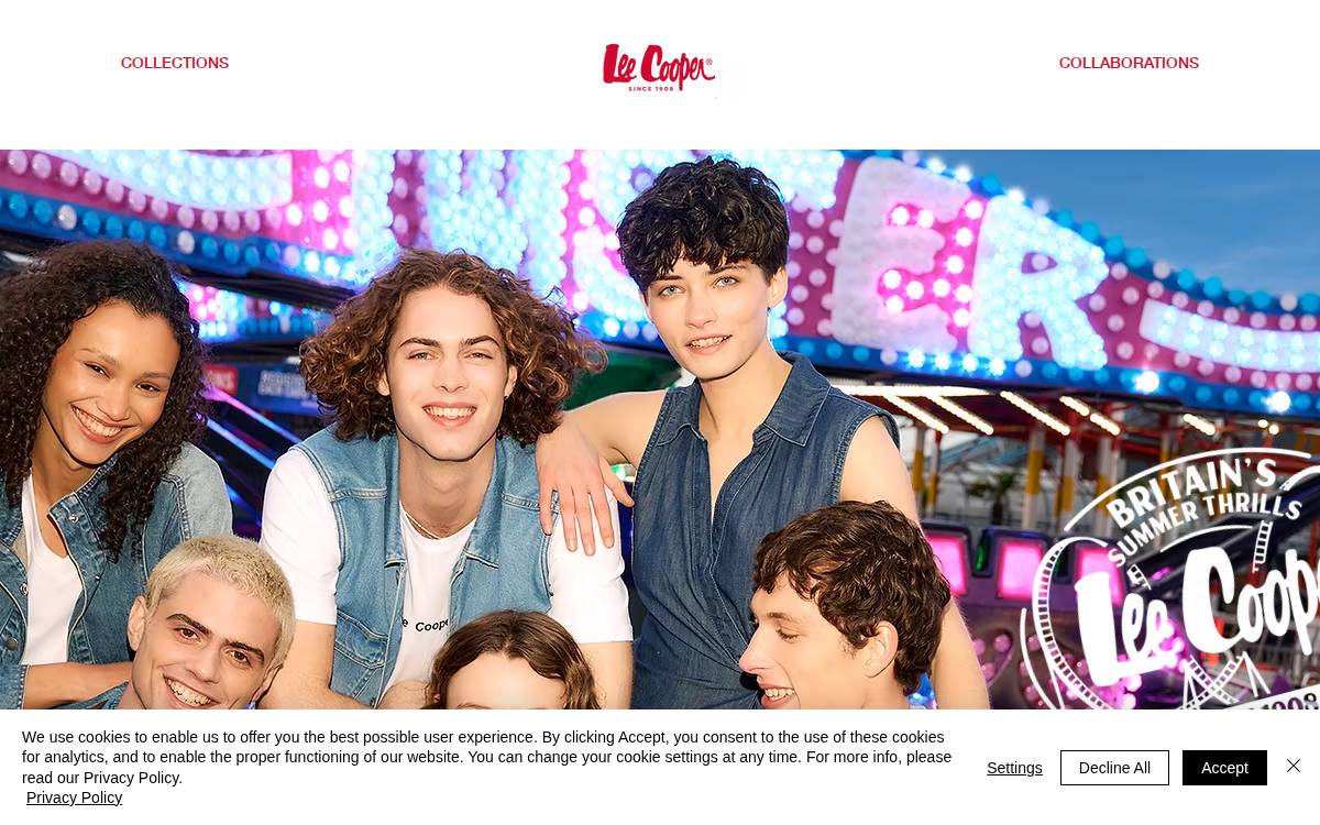Lee Cooper website preview