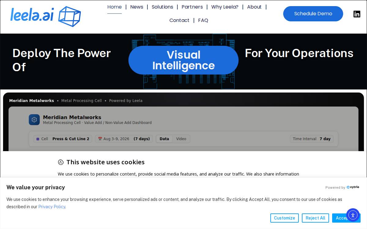 Leela AI Inc. website preview