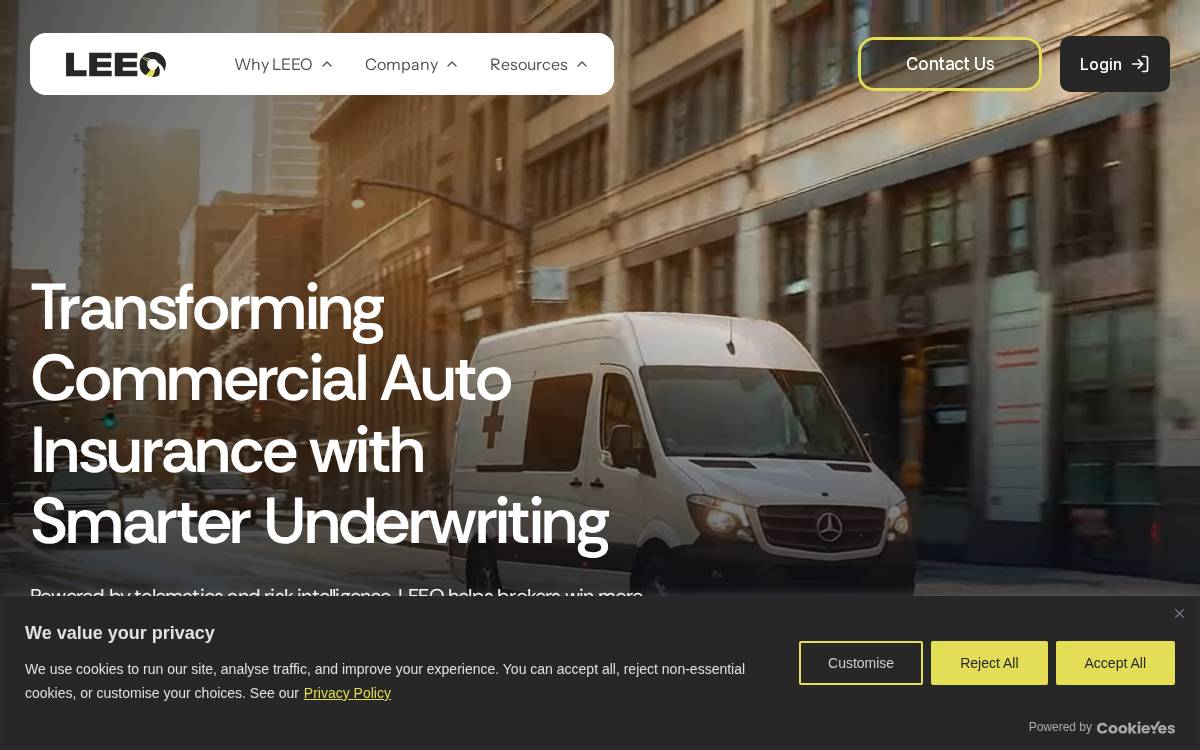 Leeoinsurance website preview
