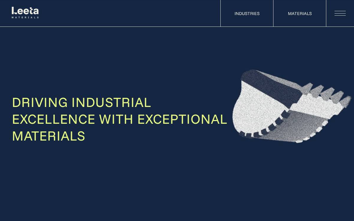 Leeta Materials website preview