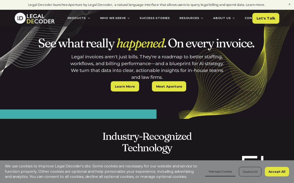 Legal Decoder website preview