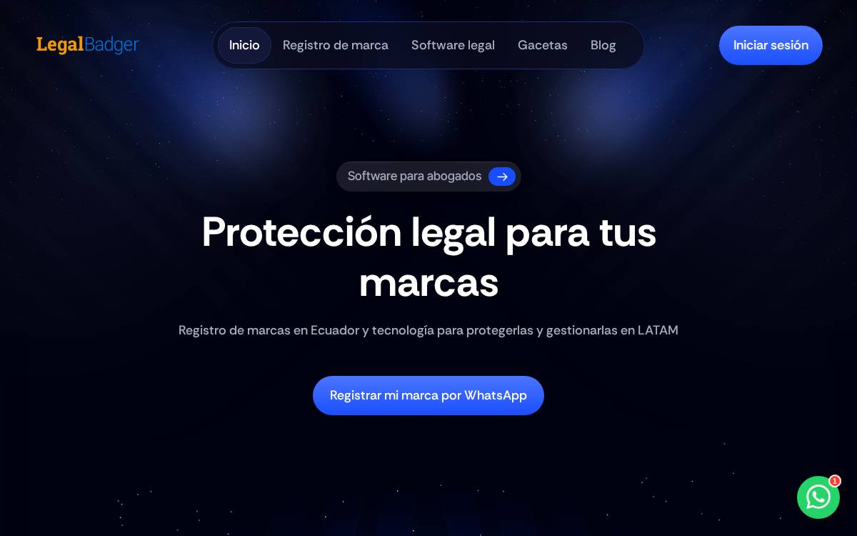 LegalBadger website preview