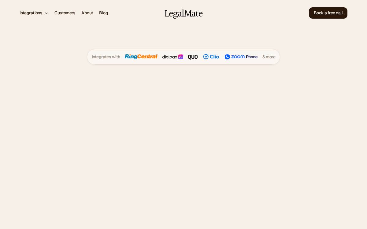LegalMate website preview