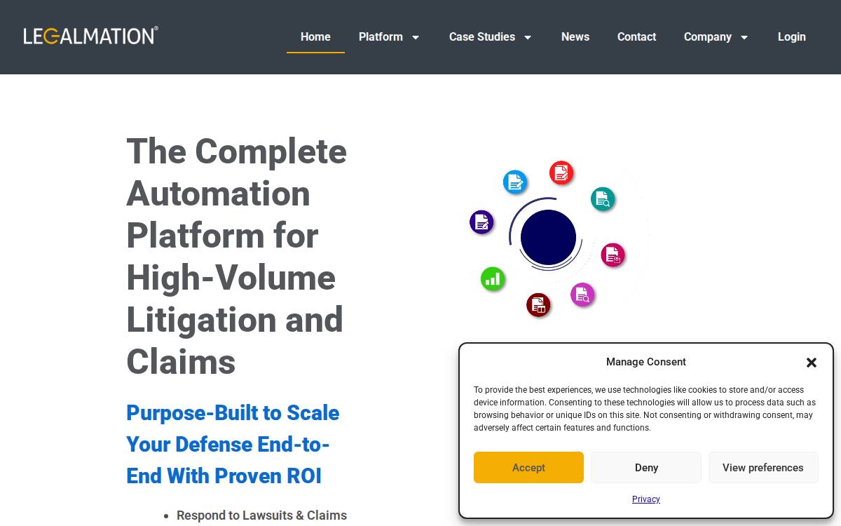 LegalMation website preview