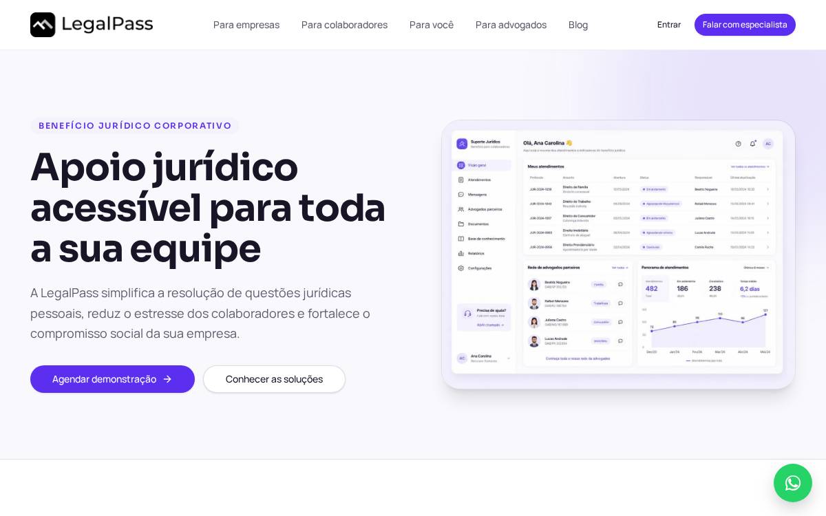 LegalPass website preview