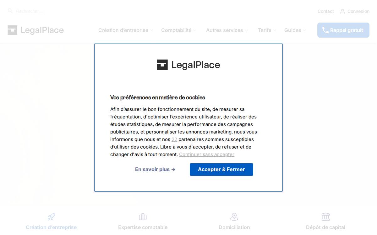 Legalplace website preview