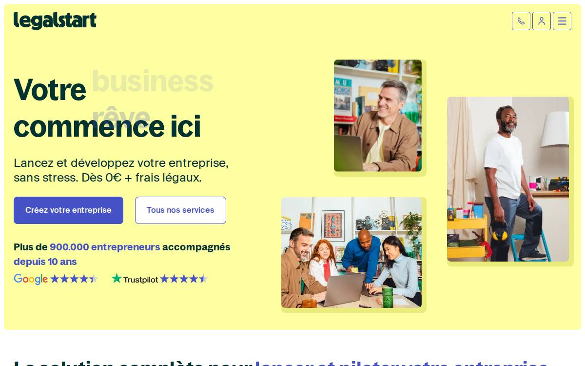 legalstart website preview