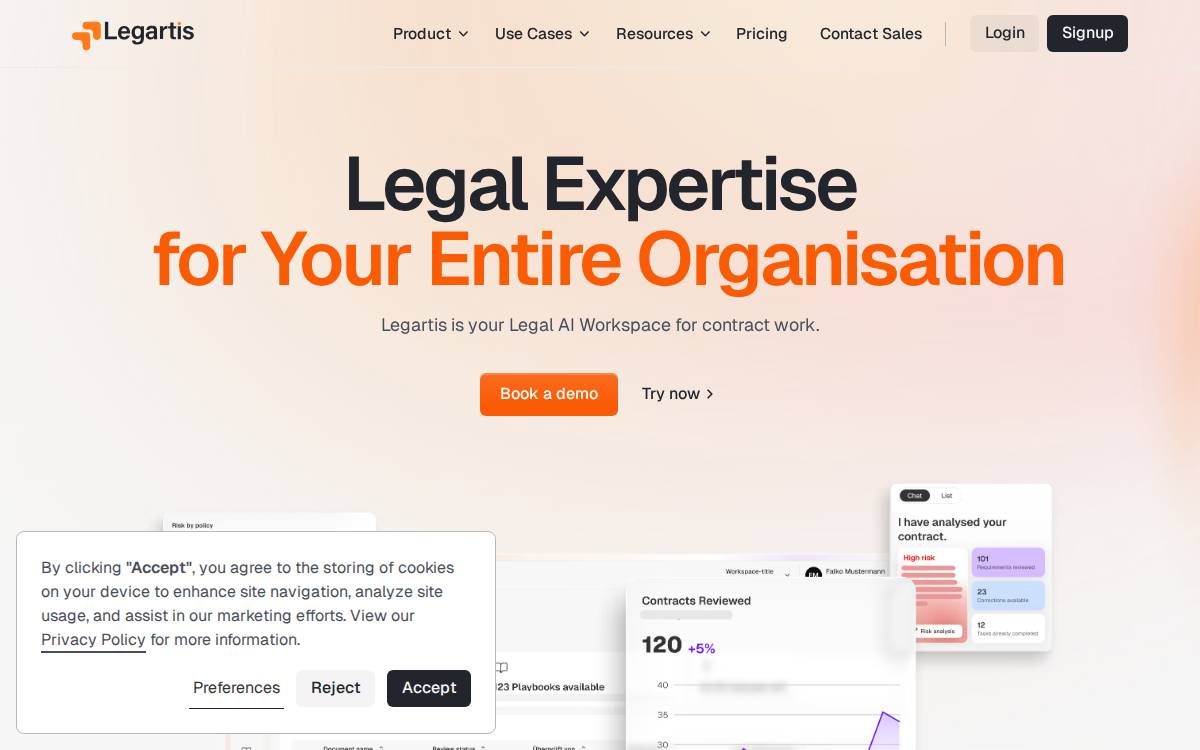 Legartis website preview