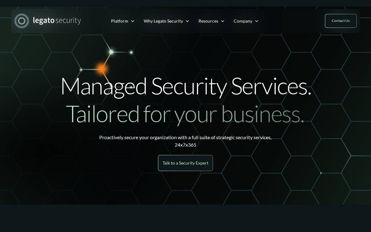 Legato Security website preview