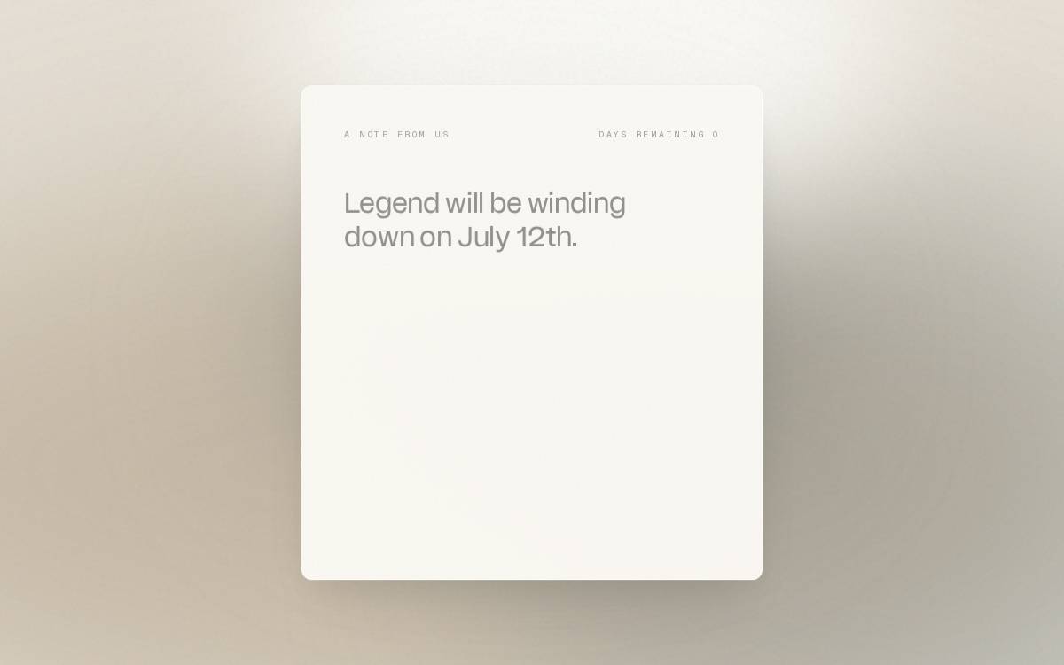 Legend Labs website preview