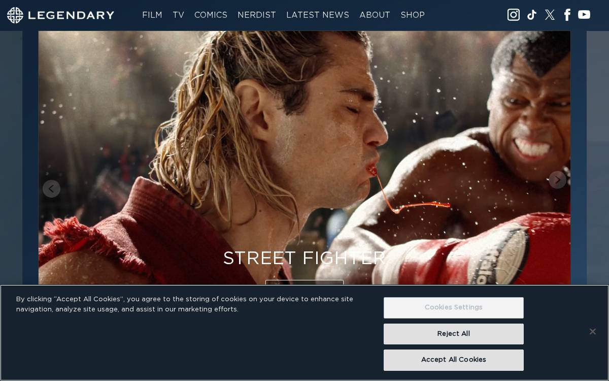 Legendary website preview