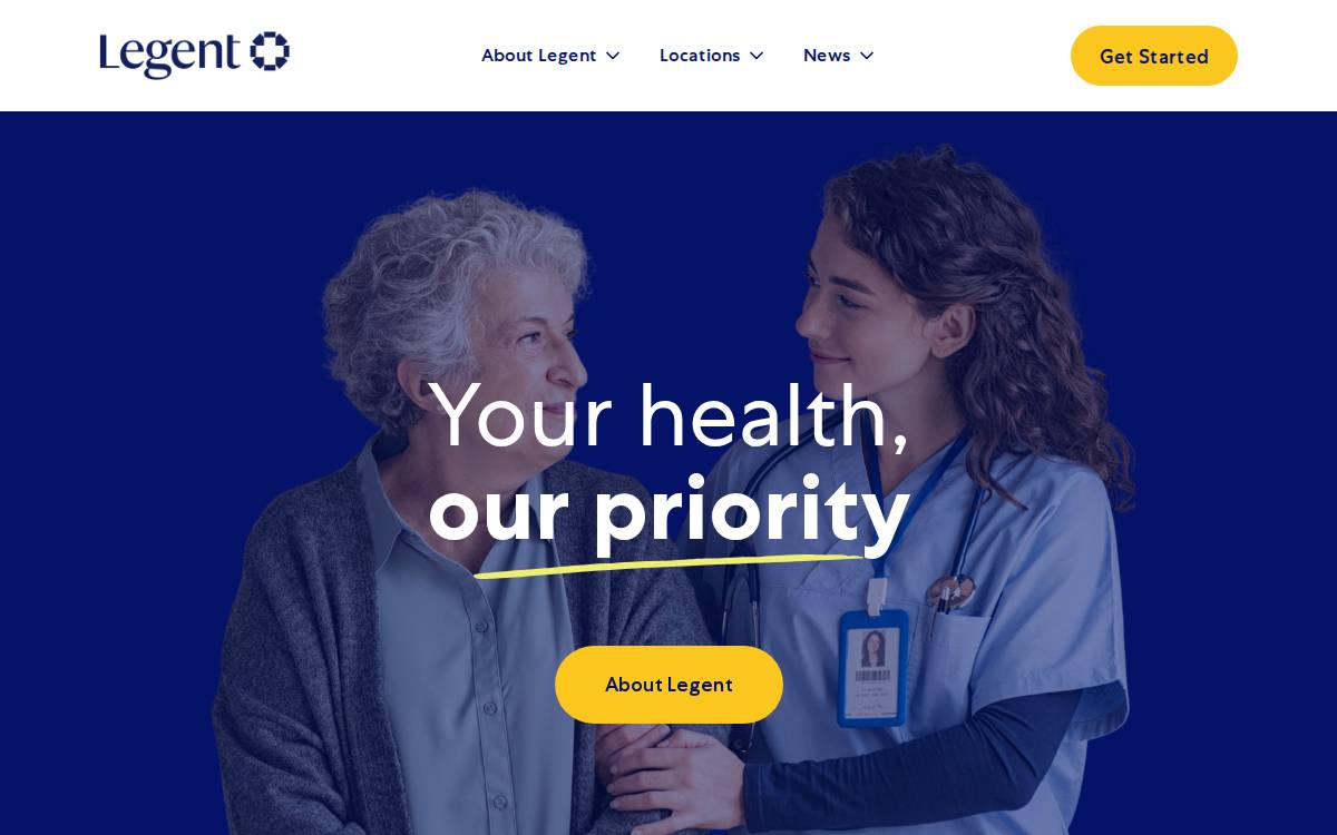 Legent website preview