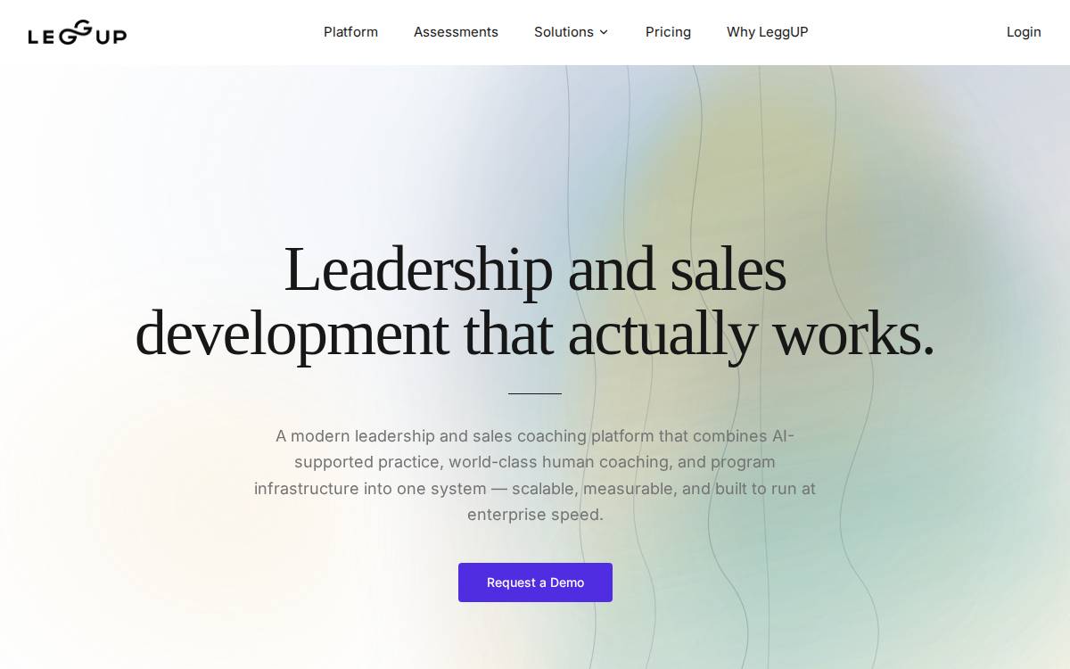 LeggUP website preview