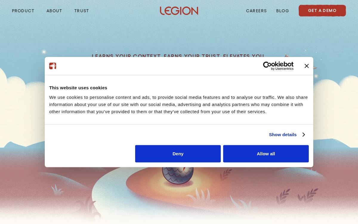 legion website preview