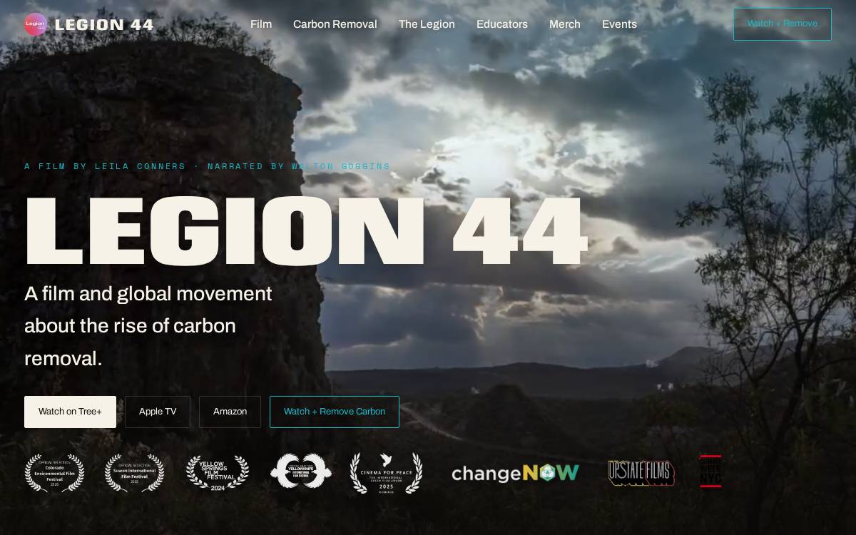 legion44 website preview