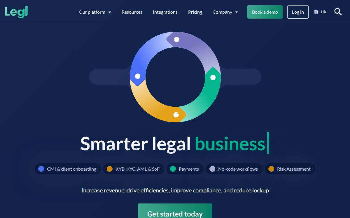 Legl website preview
