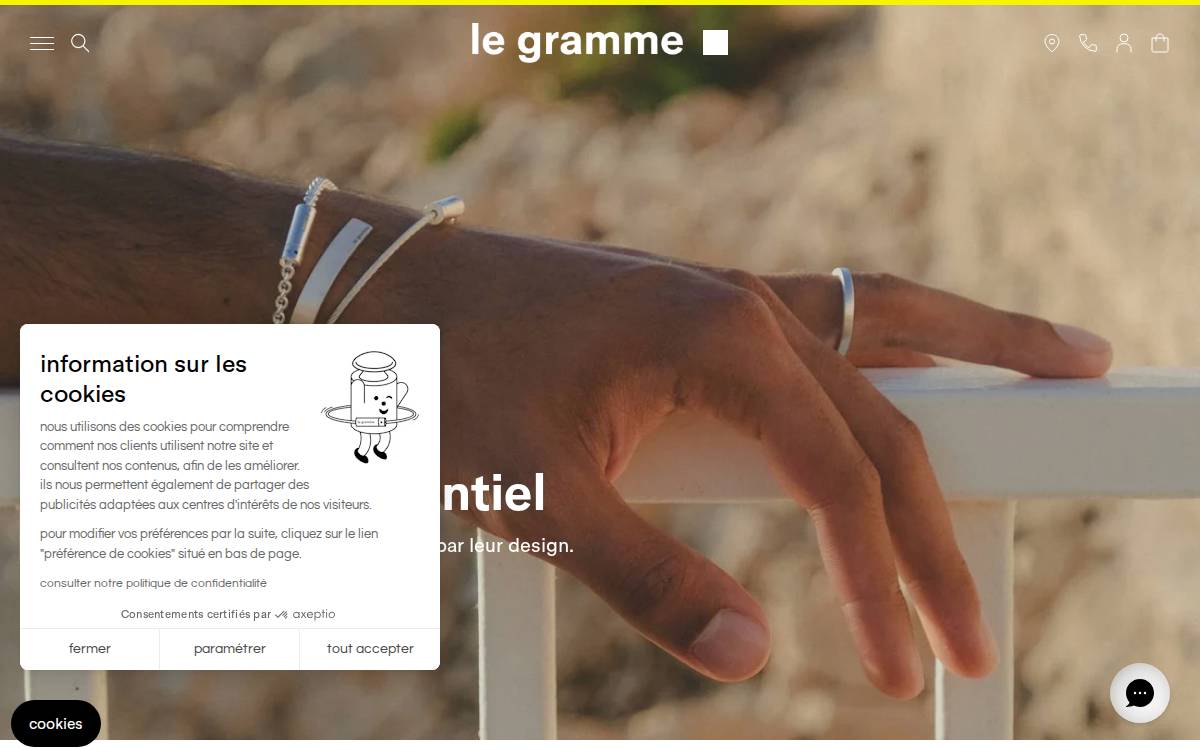 Le Gramme website preview