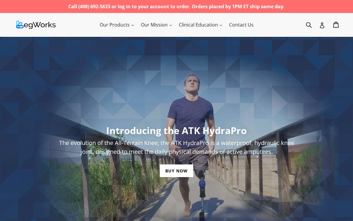 Legworks website preview