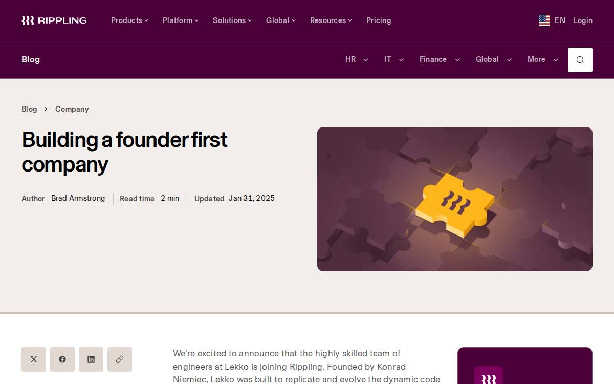 Lekko website preview
