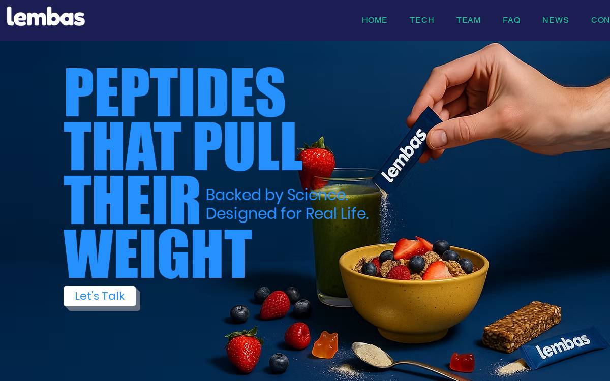 Lembas website preview
