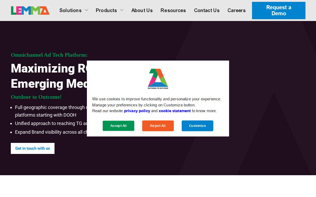 Lemma website preview