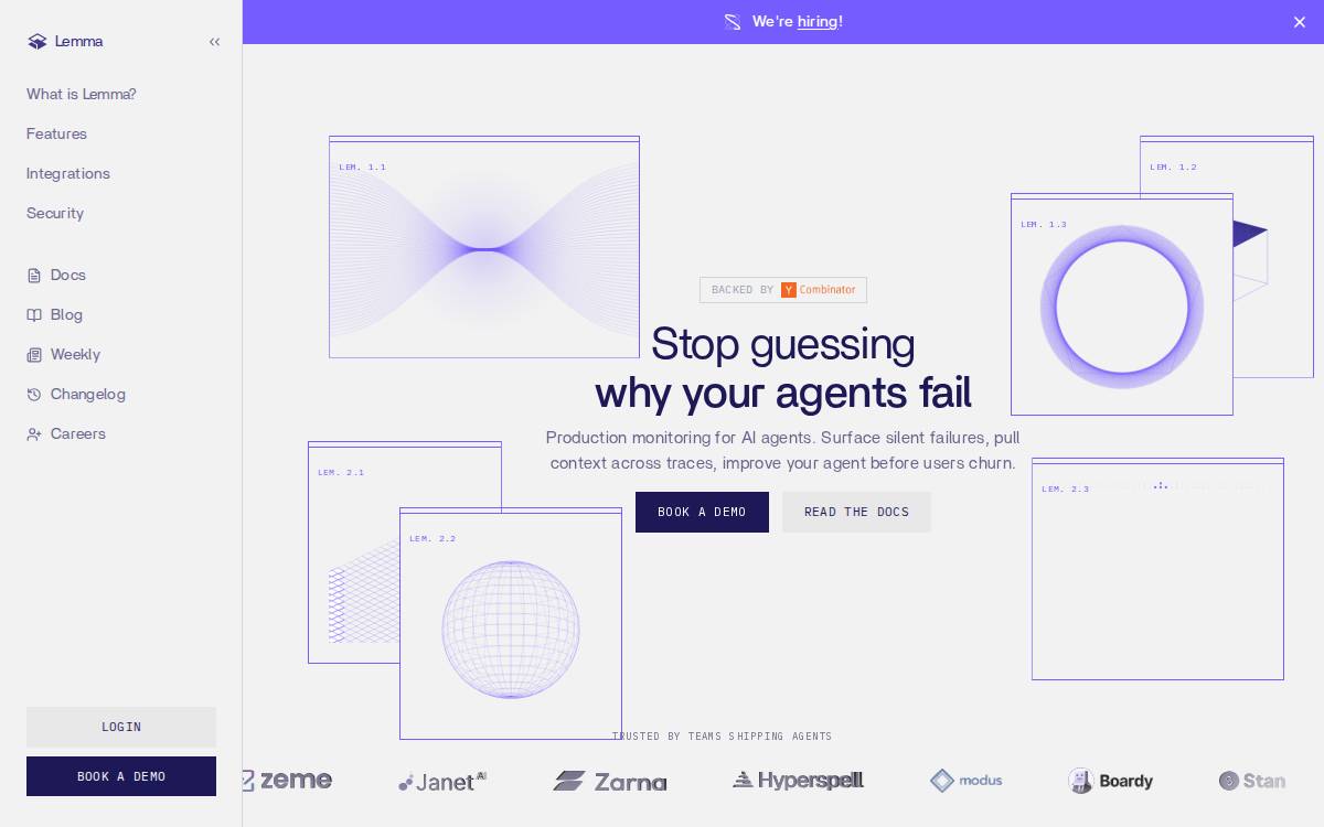 Lemma website preview