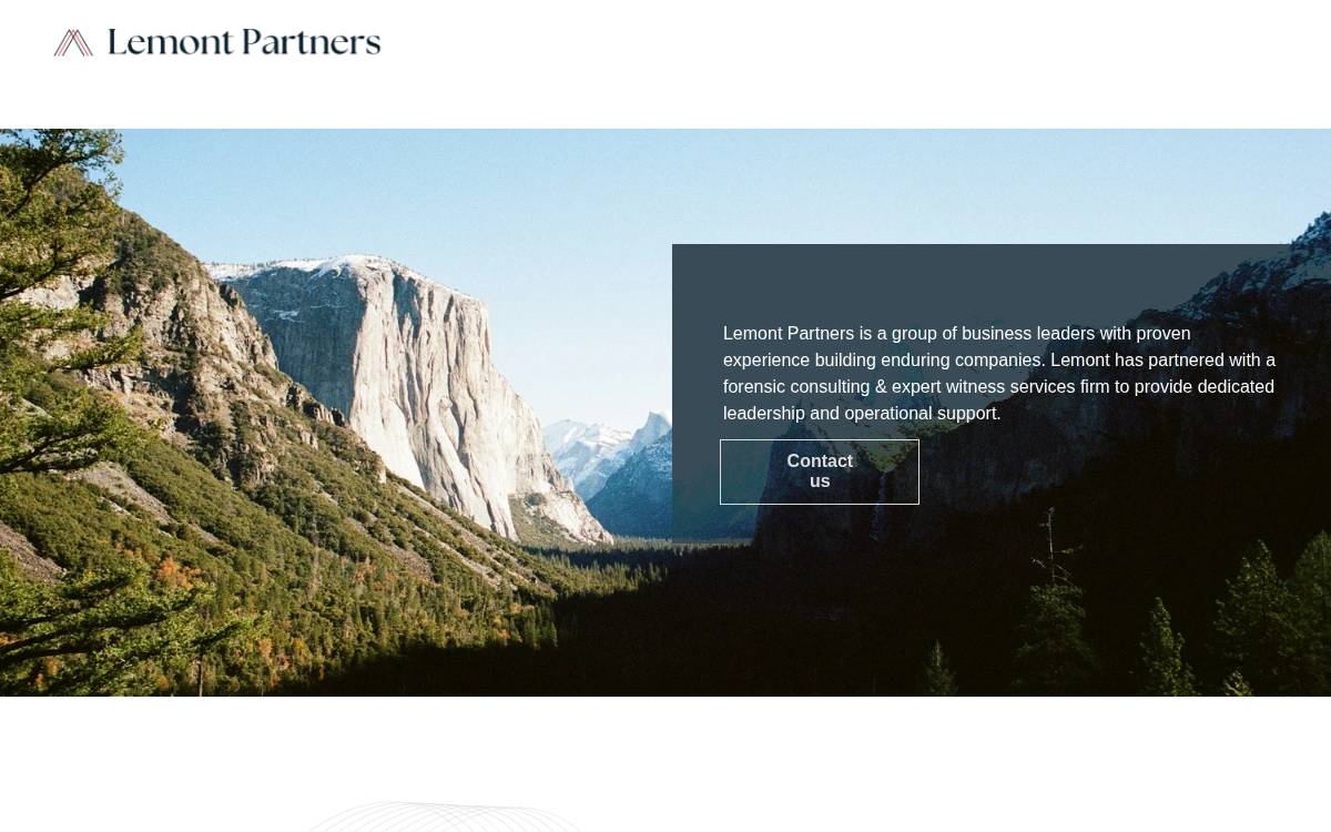 Lemont Partners website preview