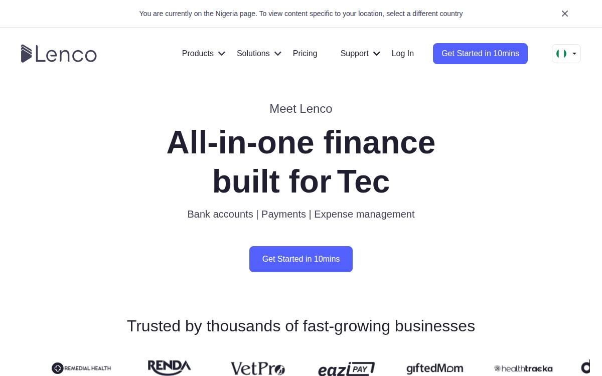 Glep website preview