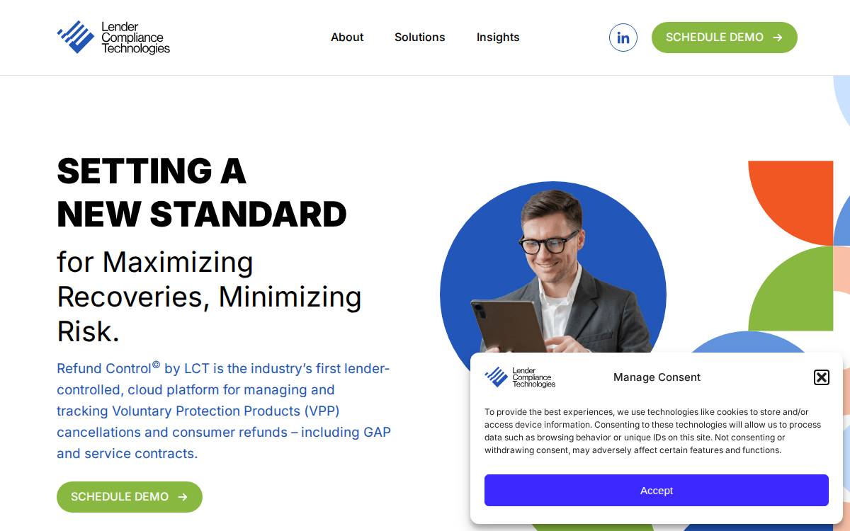 Lender Compliance Technologies website preview