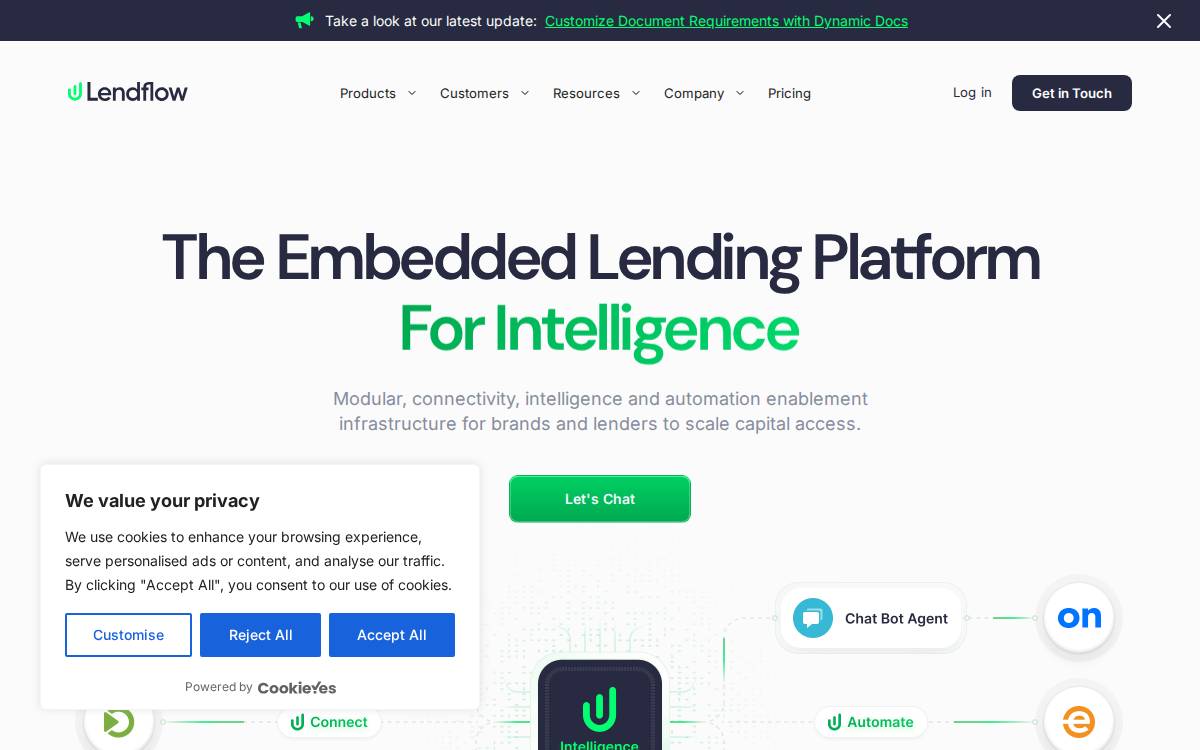 Lendflow website preview