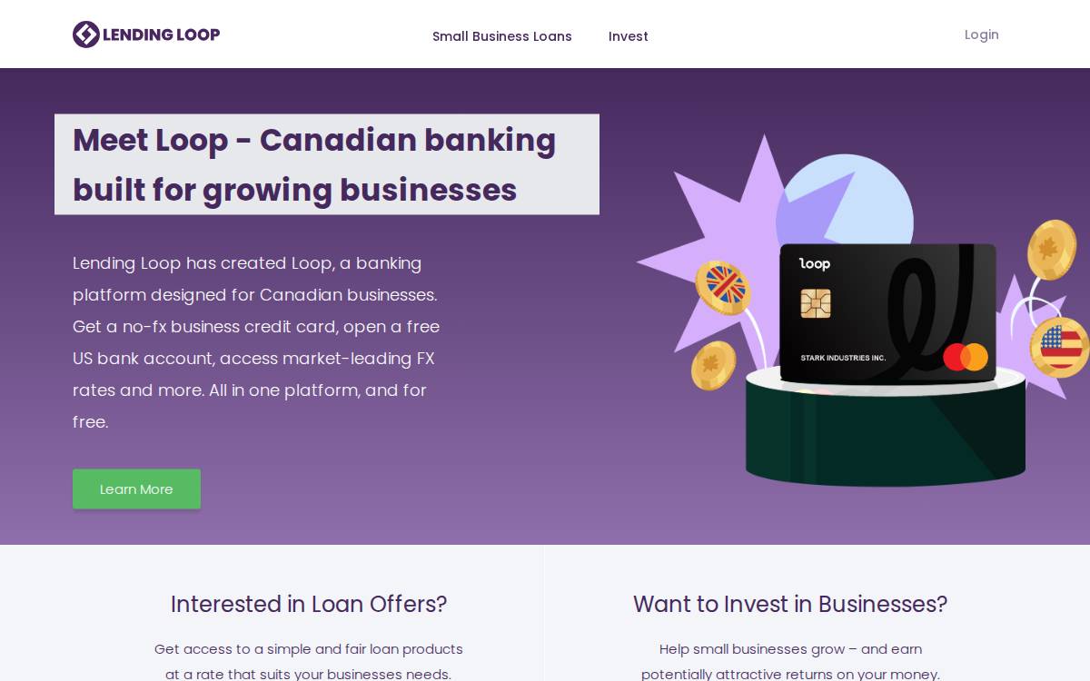 Lending Loop website preview