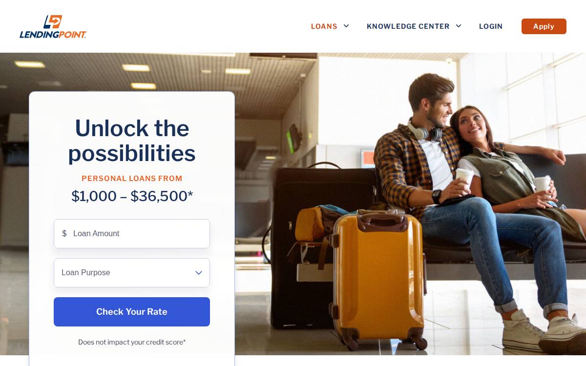 Lendingpoint website preview