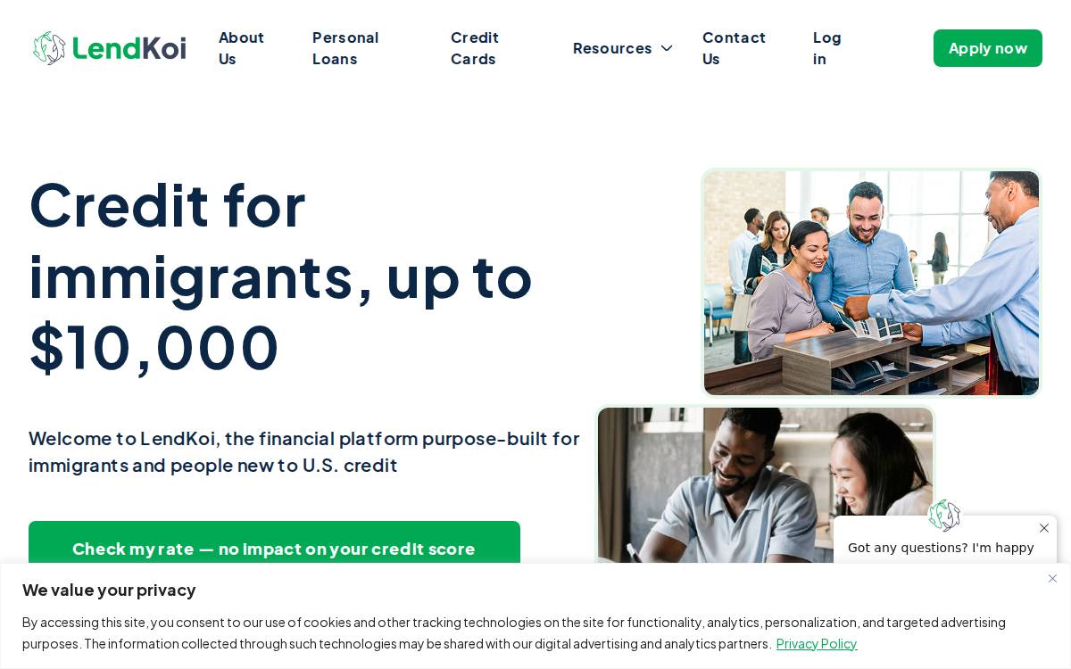 LendKoi website preview
