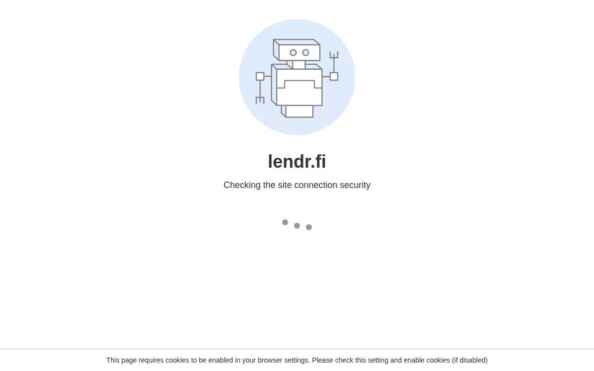 Lendr website preview